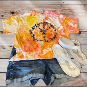 Tye dye peace t shirt